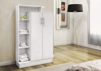 Armoire Range Tout avec Étagères 2 Portes Meubles Votre Magasin de Meuble et Électroménager à La Réunion !