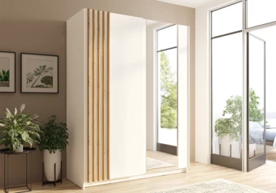 Armoire 2 Portes avec Miroir Bayadero Armoires, Commodes & Chevets Votre Magasin de Meuble et Électroménager à La Réunion !