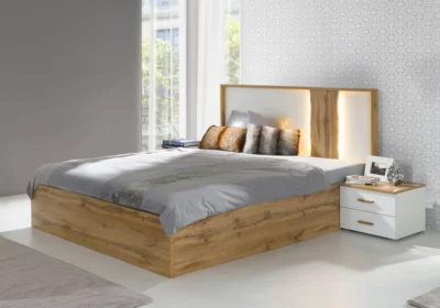 Lot de 2 Chevets avec 2 Tiroirs (Collection Wood)